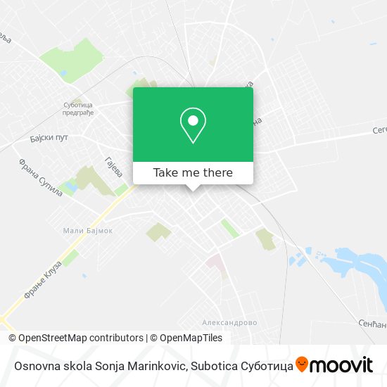 Osnovna skola Sonja Marinkovic map