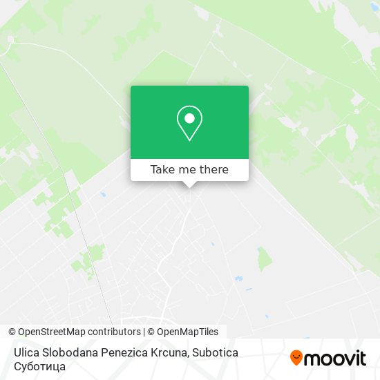 Ulica Slobodana Penezica Krcuna map