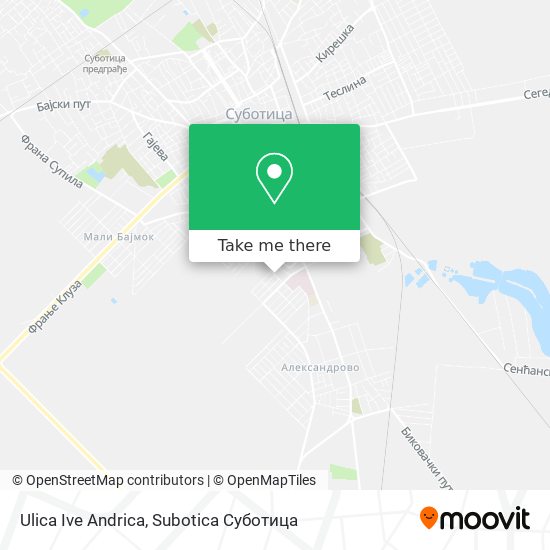 Ulica Ive Andrica map