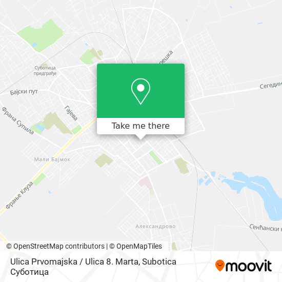 Ulica Prvomajska / Ulica 8. Marta map