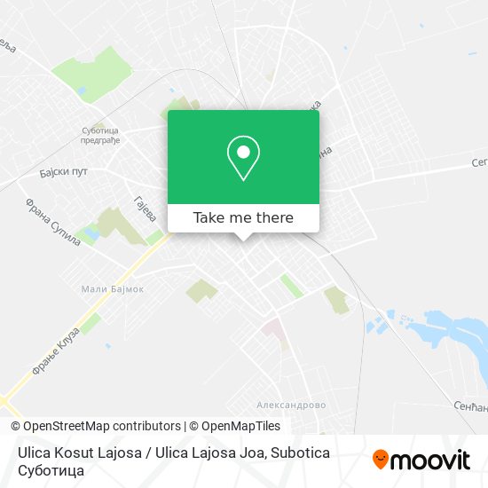 Ulica Kosut Lajosa / Ulica Lajosa Joa map