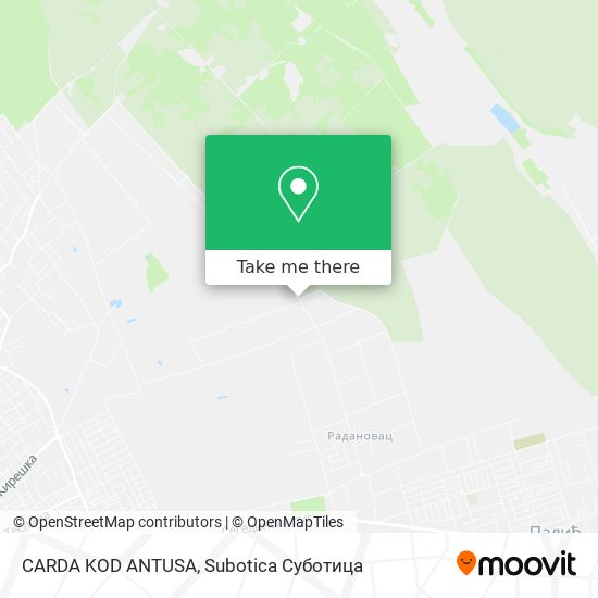 CARDA KOD ANTUSA map