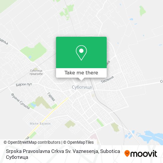 Srpska Pravoslavna Crkva Sv. Vaznesenja map
