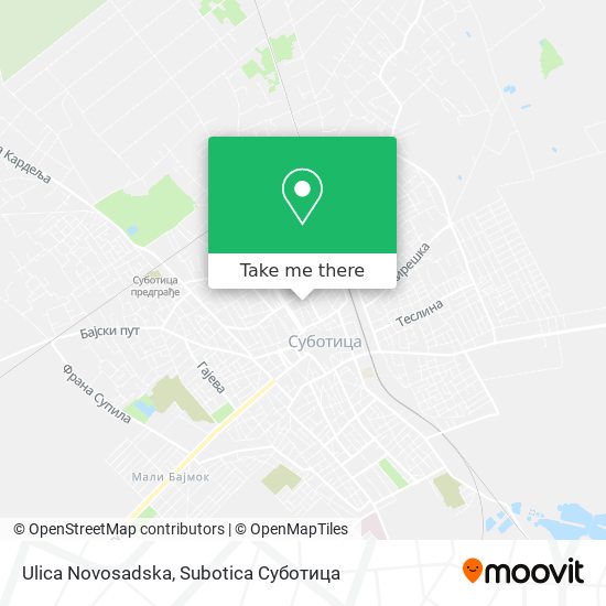 Ulica Novosadska map