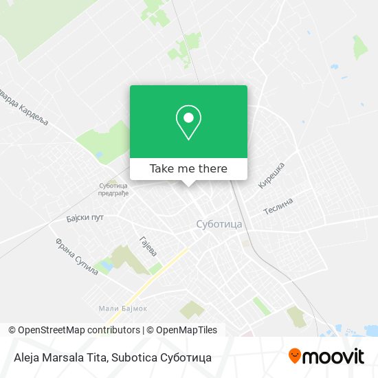 Aleja Marsala Tita map