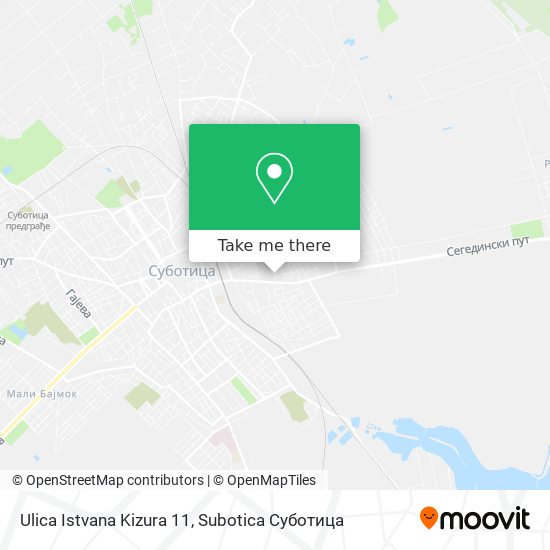 Ulica Istvana Kizura 11 map