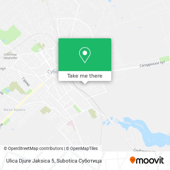 Ulica Djure Jaksica 5 map