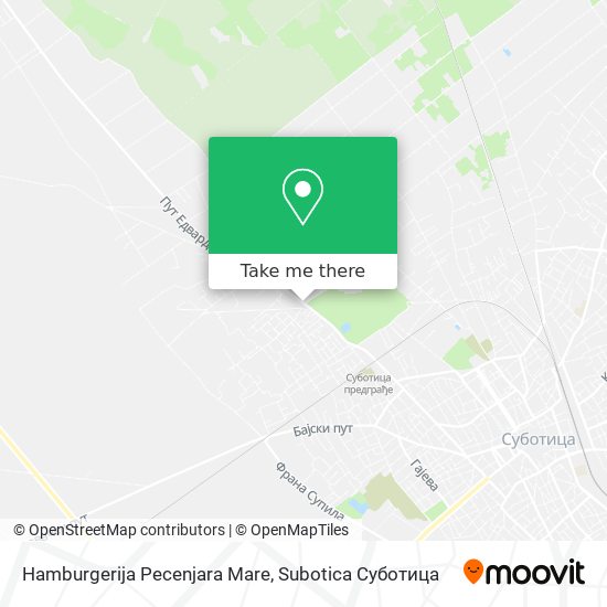 Hamburgerija Pecenjara Mare map
