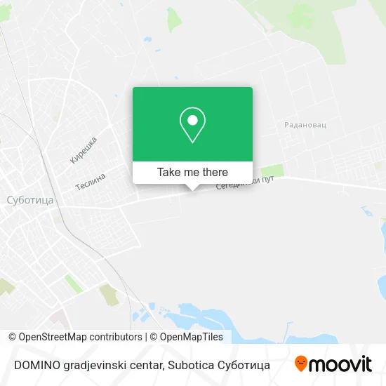 DOMINO gradjevinski centar map