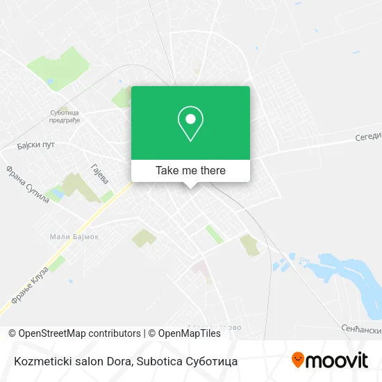 Kozmeticki salon Dora map