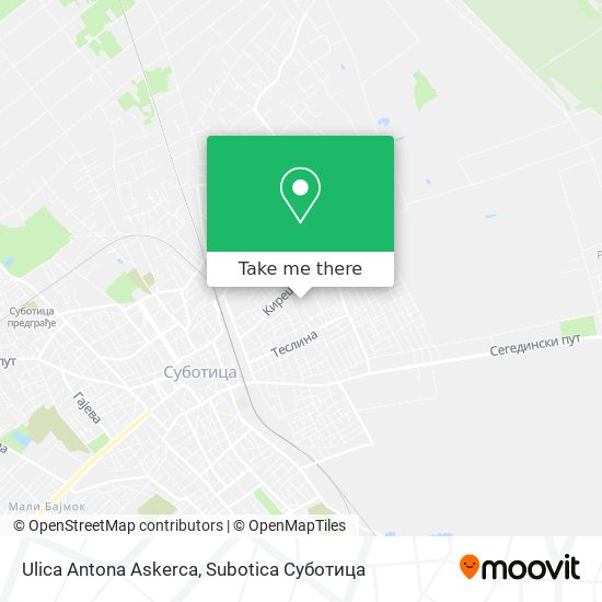 Ulica Antona Askerca map