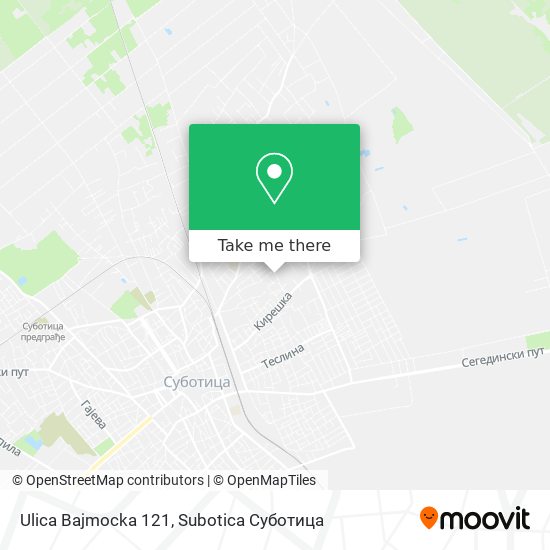 Ulica Bajmocka 121 map