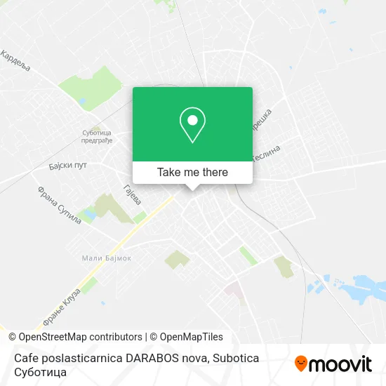 Cafe poslasticarnica DARABOS nova map