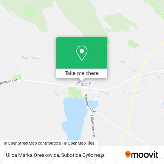 Ulica Marka Oreskovica map
