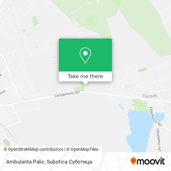 Ambulanta Palic map