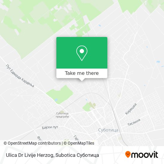 Ulica Dr Livije Herzog map