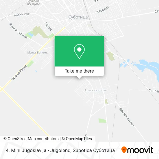 4. Mini Jugoslavija - Jugolend map
