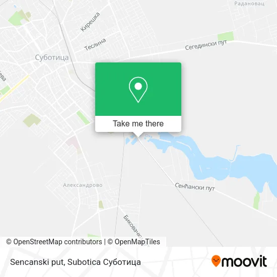 Sencanski put map