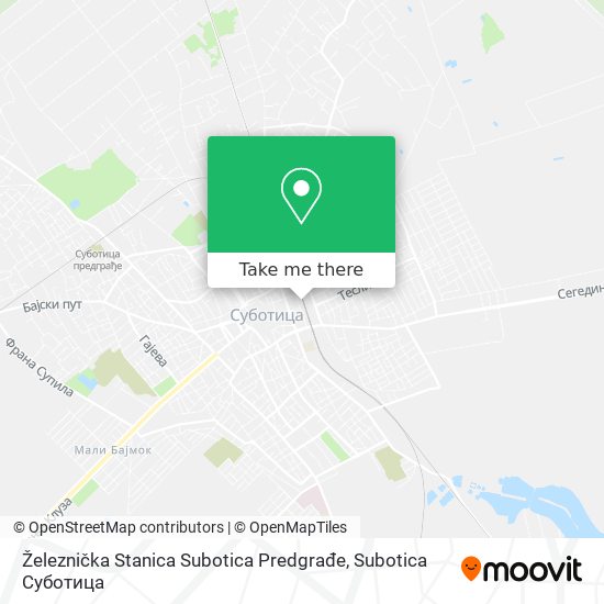 Železnička Stanica Subotica Predgrađe map