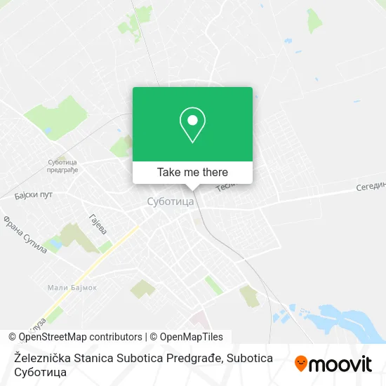 Železnička Stanica Subotica Predgrađe map