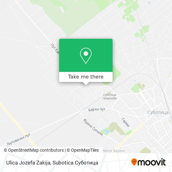 Ulica Jozefa Zakija map