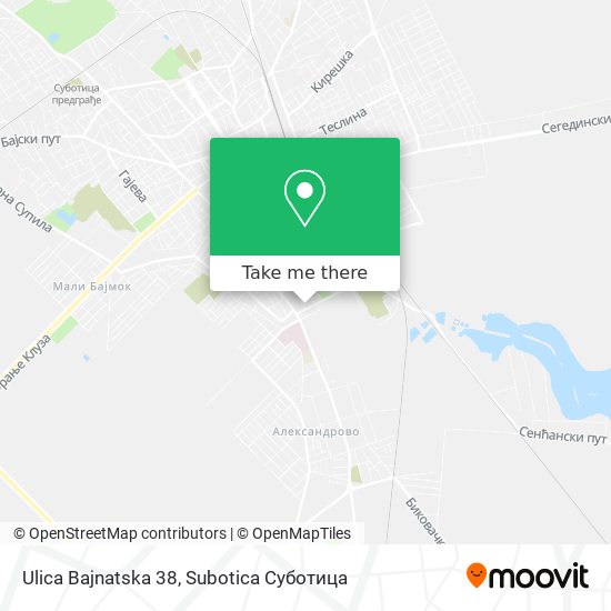 Ulica Bajnatska 38 map