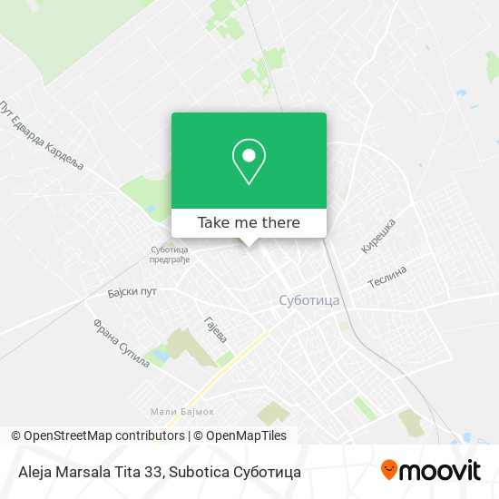 Aleja Marsala Tita 33 map