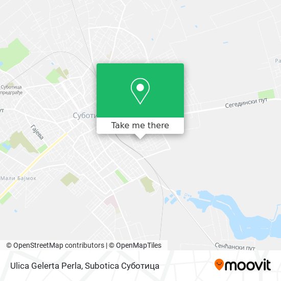 Ulica Gelerta Perla map
