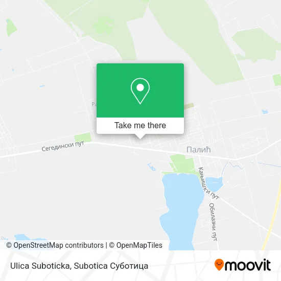 Ulica Suboticka map
