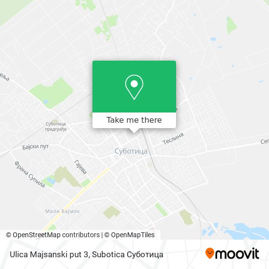 Ulica Majsanski put 3 map