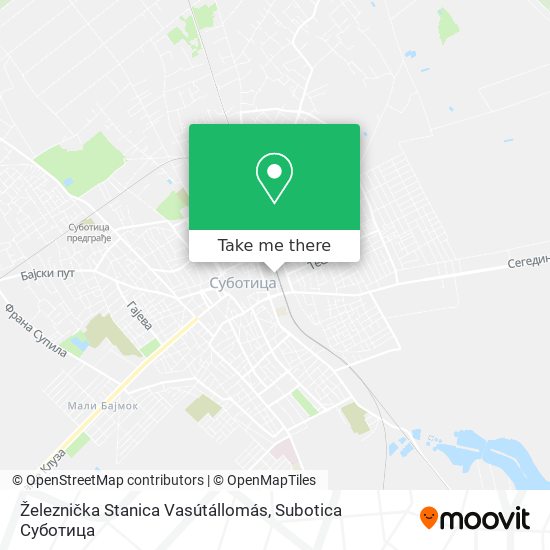 Železnička Stanica Vasútállomás map