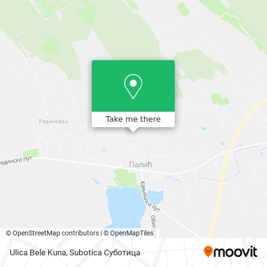 Ulica Bele Kuna map