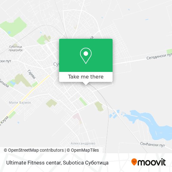 Ultimate Fitness centar map