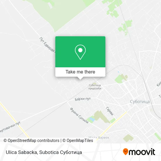 Ulica Sabacka map