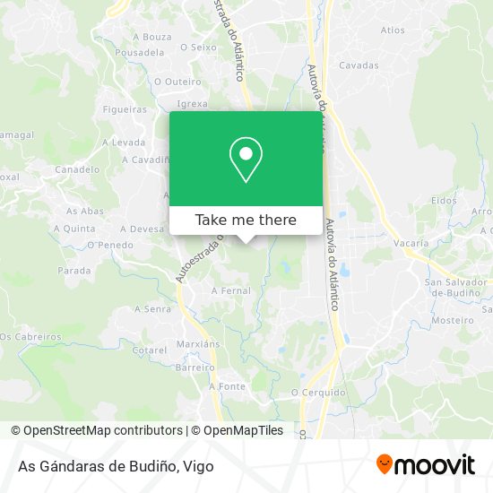 As Gándaras de Budiño map