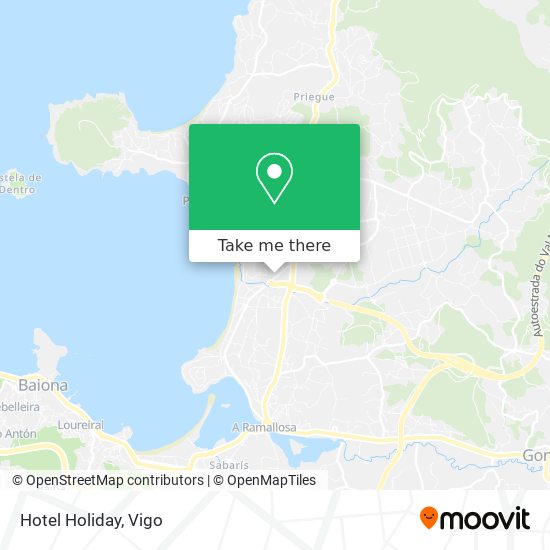 mapa Hotel Holiday