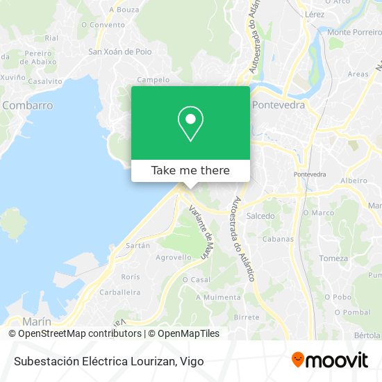 Subestación Eléctrica Lourizan map