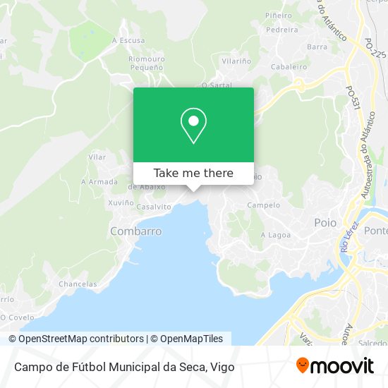 Campo de Fútbol Municipal da Seca map