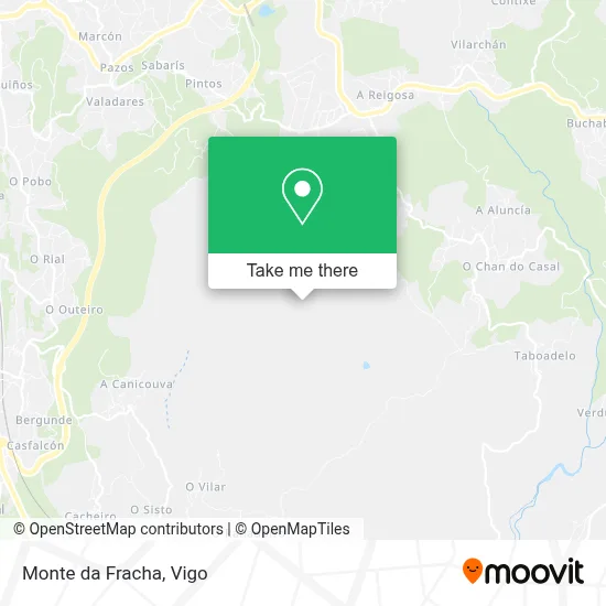 Monte da Fracha map