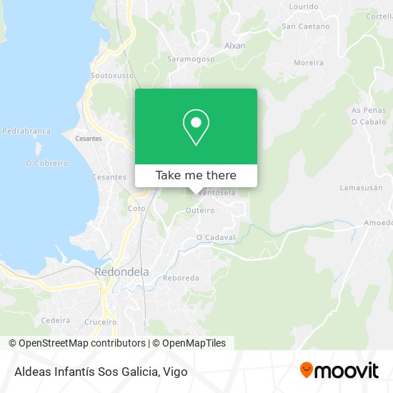 Aldeas Infantís Sos Galicia map