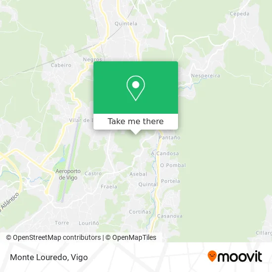 Monte Louredo map
