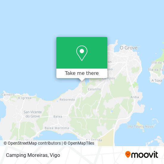 Camping Moreiras map