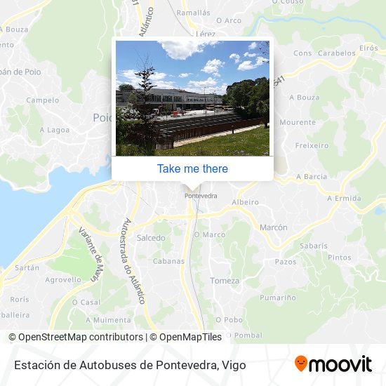 Estación de Autobuses de Pontevedra map