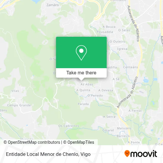 Entidade Local Menor de Chenlo map