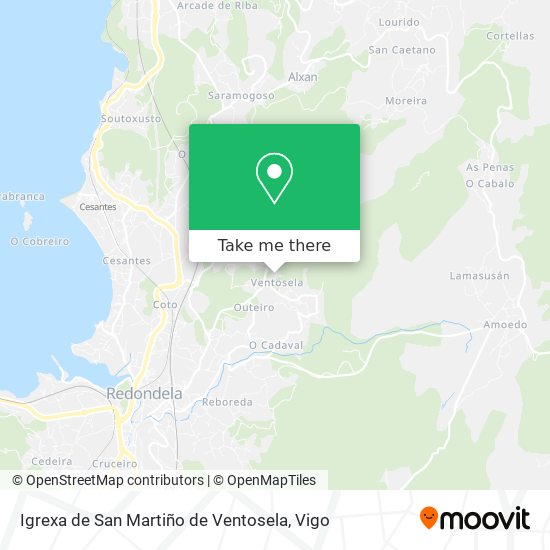 Igrexa de San Martiño de Ventosela map