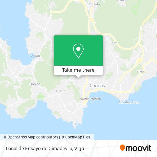Local de Ensayo de Cimadevila map