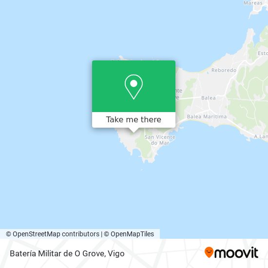 Batería Militar de O Grove map