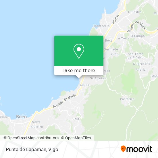 mapa Punta de Lapamán