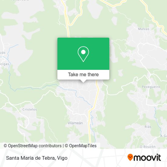 Santa María de Tebra map