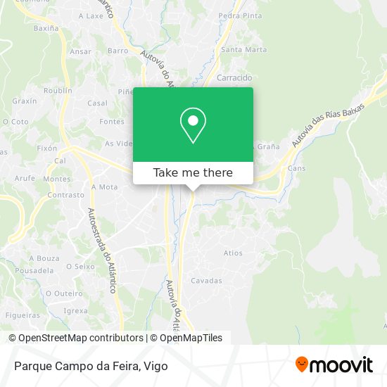 Parque Campo da Feira map